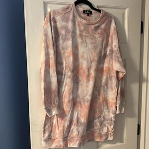 Lulus tie-dye sweatshirt dress